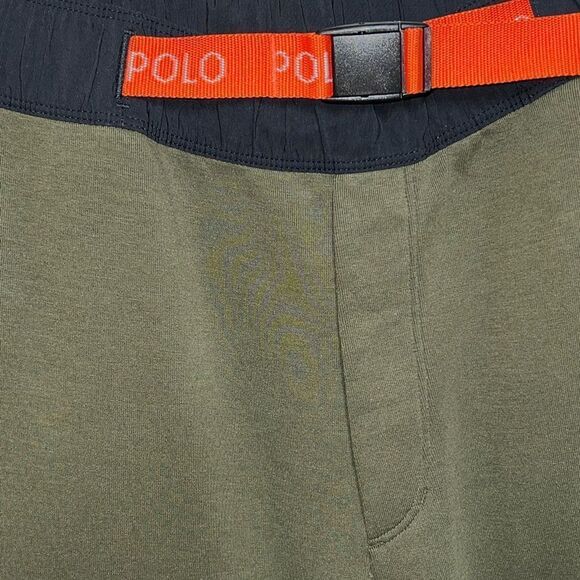 Polo Ralph Lauren Double Knit Cargo Sweatpants in Company Olive Green Mens L - Picture 13 of 15
